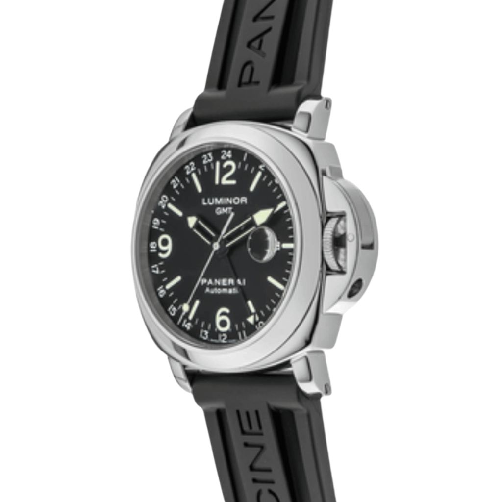Pnr Luminor Gmt Black Dial Mens Watch